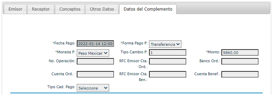 Complemento Para Recepción De Pagos 2.0