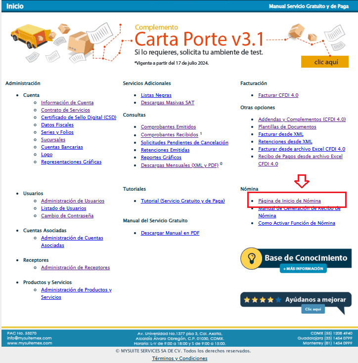 Paso 3. Ingresa al módulo de Nómina