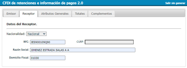 Cfdi De Retenciones E Información De Pagos Con Complemento De Dividendos V40 1557